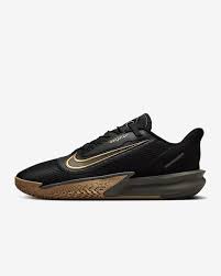 NIKE PRECISION VII BASKETBALL SHOES BLACK GOLD