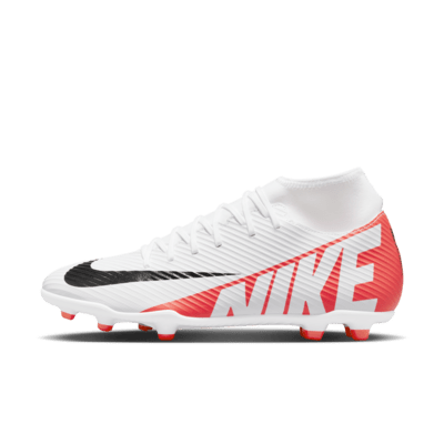 NIKE MERCURIAL SUPERFLY 9 FG WHITE RED