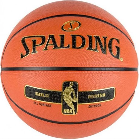 SPALDING GOLD RUBBER BASKETBALL