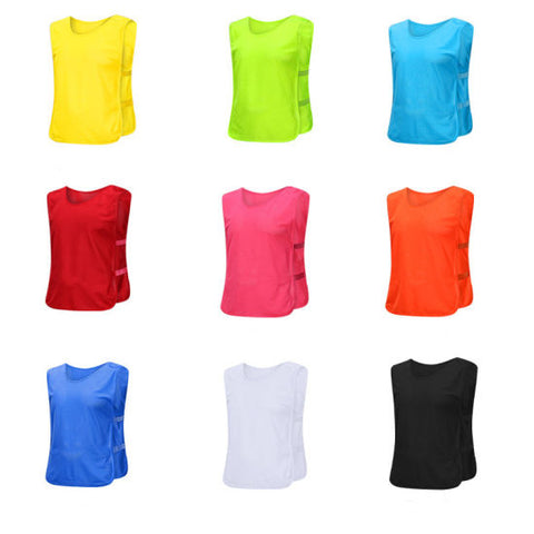 FOOTBALL TRAINING BIBS VEST PINNIES