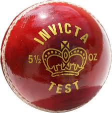 RS Cricket Ball Invicta Test Red